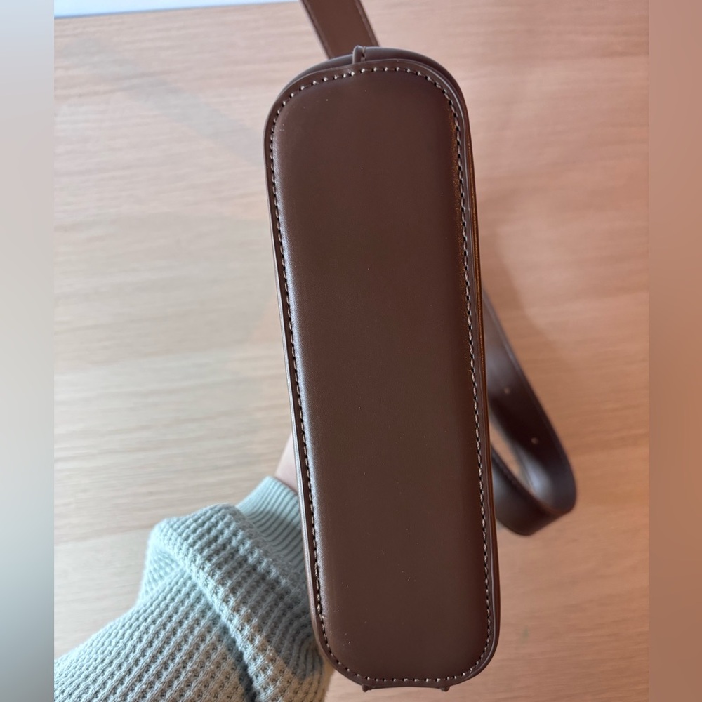 Essaim Brown Vegan Leather “Le Mini” Shoulder Bag - Picture 6 of 9